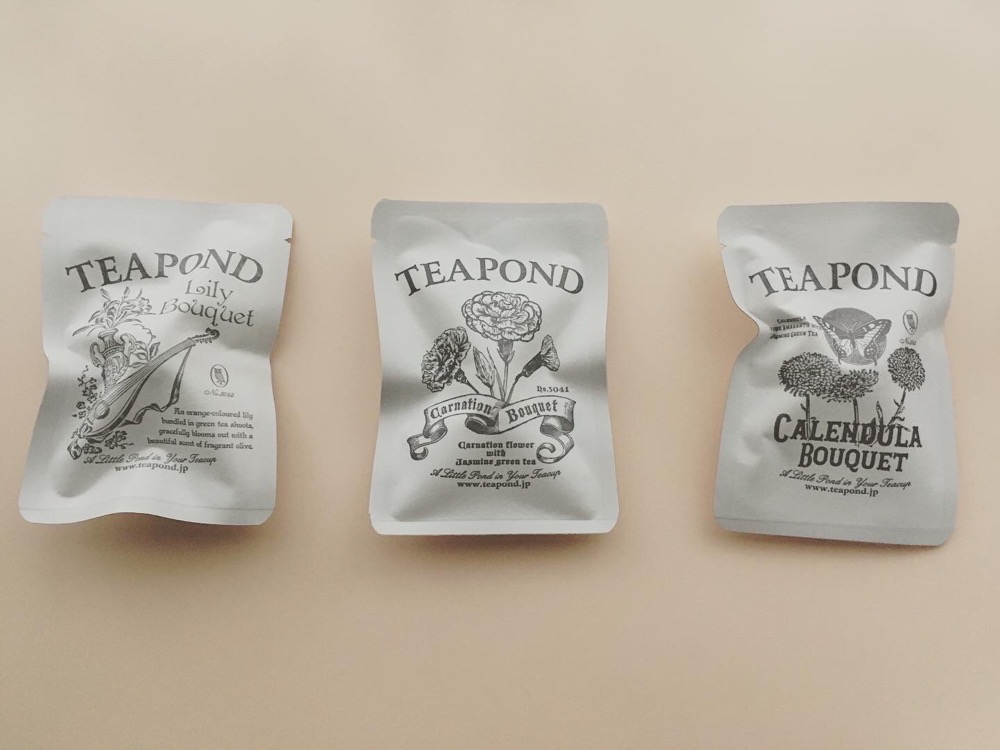 TEA PONDの工芸茶パッケージ