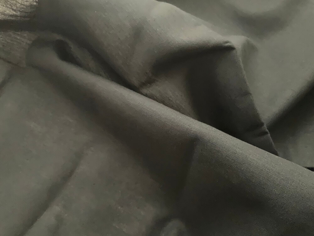 綿麻ボイルワッシャーの布の表面