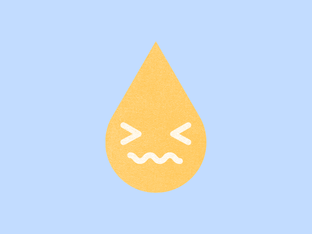 体調に敏感な状態を表すイラスト