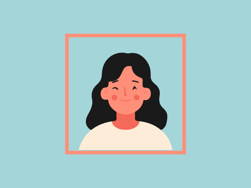 顔写真のイラスト