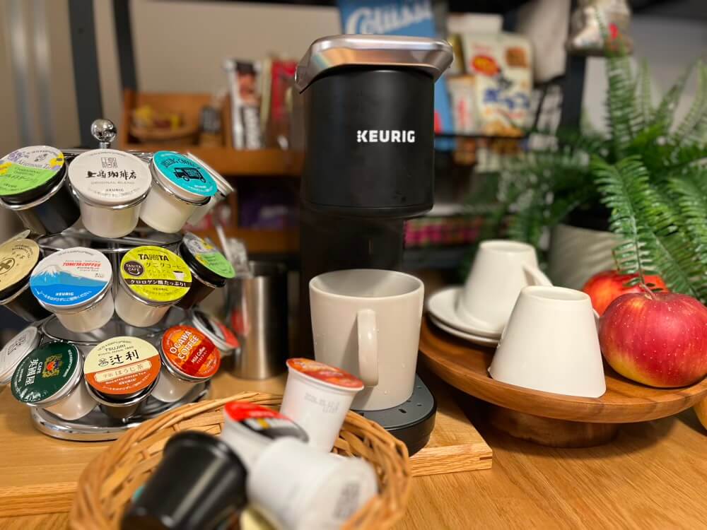 キューリグがインテリアになっている様子