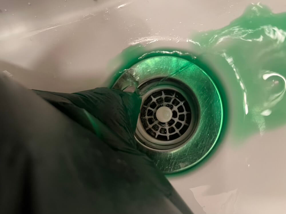 ダイロンを流している様子