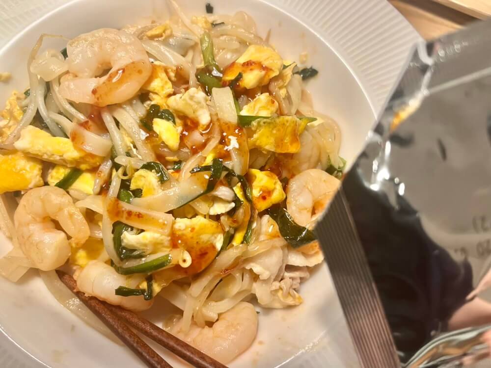 あとがけソースでさらに美味しく食べるパッタイ