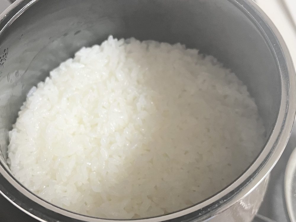 WMFマルチポットでご飯が炊き上がった様子